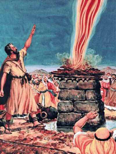 Elie et Les prophètes de Baal au mont Carmel